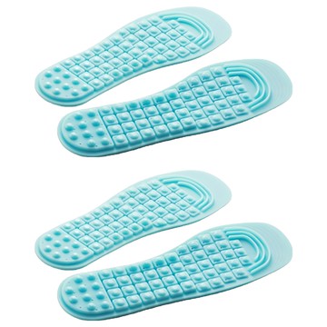 Well Life 悅生活 Dr.Power 石墨烯矽膠獨立筒減震鞋墊 改善足部壓力  L (36~40)  藍色  2雙