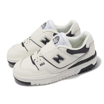 休閒鞋 550 中童 米白 黑 小朋友 皮革 魔鬼氈 低筒 復古 運動鞋 NB PHB550BH-M