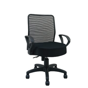 台灣製造 SGS認證 LB-07 透氣辦公椅-黑（60*46*90cm）_廠商直送