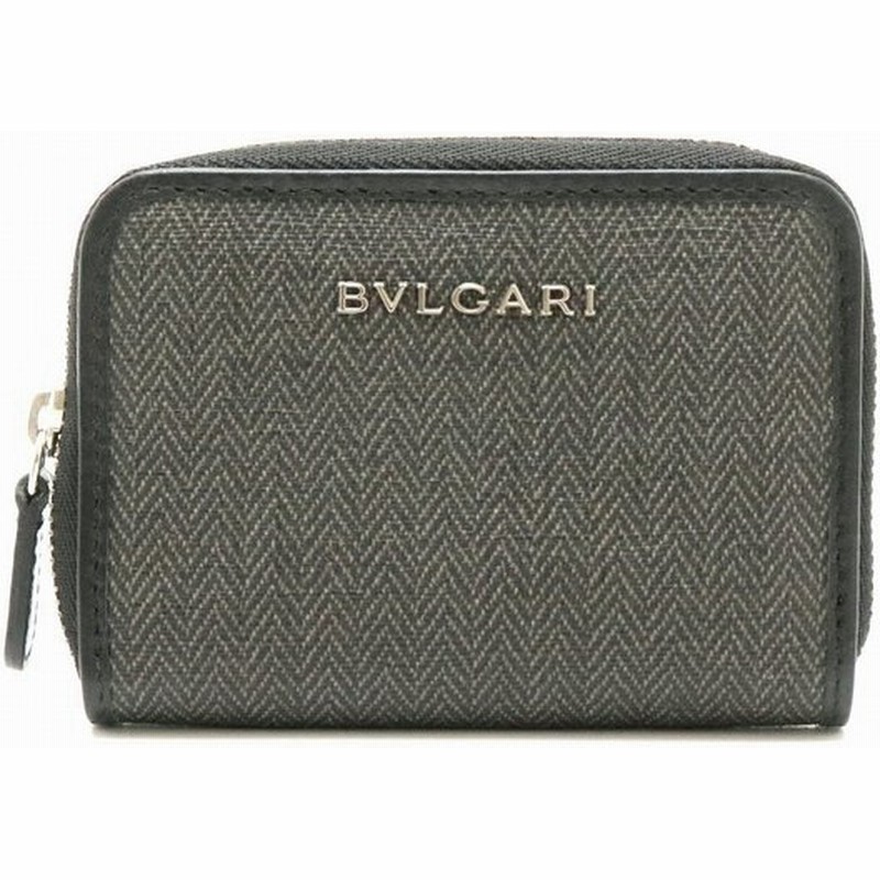 Bvlgari ブルガリ ウィークエンド メンズ ラウンドファスナー コインケース 小銭入れ レザー Pvc 黒 ブラック グレー 338 中古 K 通販 Lineポイント最大0 5 Get Lineショッピング