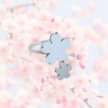 櫻花戒指 925銀