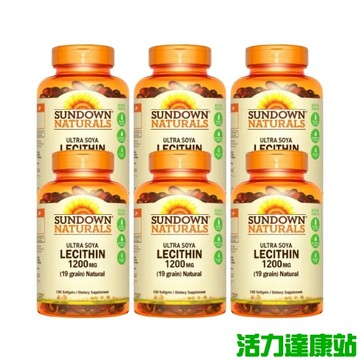 Sun日落恩賜 超級61頂級卵磷脂膠囊(100粒X6瓶)(效期至2027年05月31日)【活力達康站】
