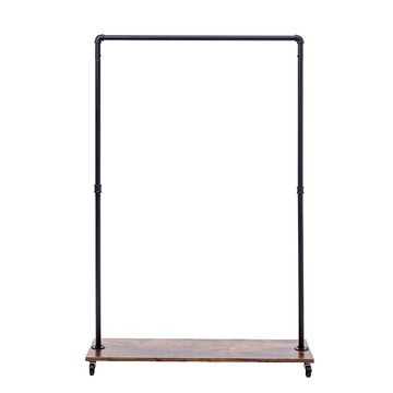 【拜爾家居】工業風木板衣架  MIT台灣製造 水管衣架 移動式吊衣架 造型衣架 設計款