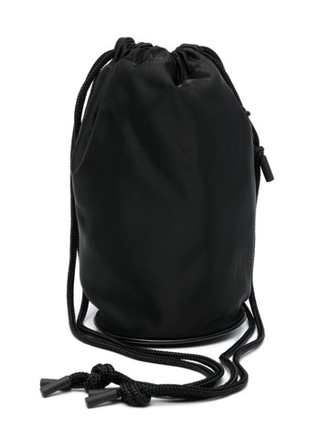 sacai - monogram-embroidered bucket bag - unisex - Nylon - One Size - Black