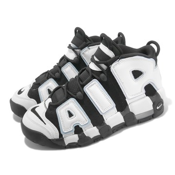 [ACS] Nike 休閒鞋 Air More Uptempo GS 大童 女鞋 黑白 麂皮 漆皮 大Air 經典 DQ6200-001