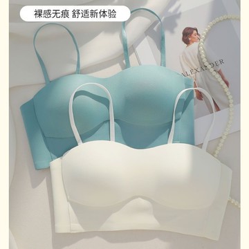 Yummy❥內衣女Bra胸罩無肩帶抹胸式防走光大胸顯小胸裹胸無痕薄款收副乳