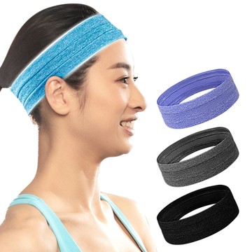 大友los1932跨境熱賣運動吸汗帶瑜伽健身透氣高彈硅膠防滑止汗束發寬頭帶