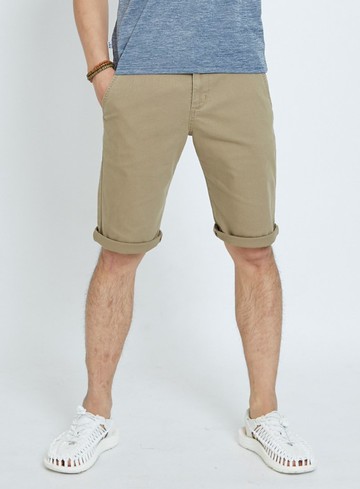 EDWIN  男款 基本斜袋休閒短褲 (褐色)