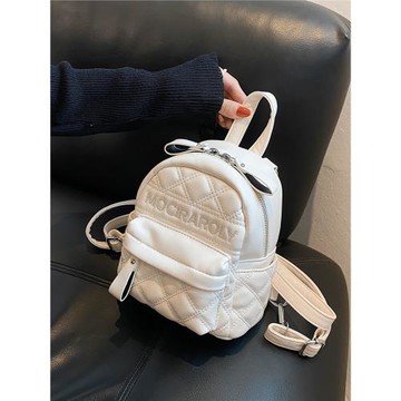 菱格繡線小包包2025新款包包女夏季雙肩包迷你小書包休閑旅行背包