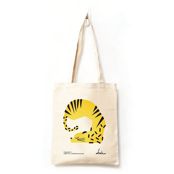 帆布袋 托特包 環保袋 豹子 提袋 側背袋 八安 台灣 TAIWAN