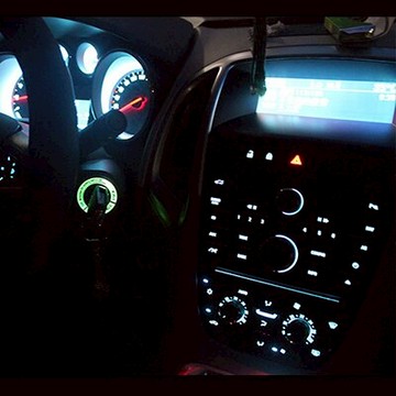 MAZDA 馬自達 鑰匙孔 夜光 點火鑰匙孔圈裝飾 馬2 馬3 沂軒精品 A0040