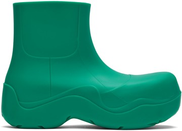 Bottega Veneta 绿色 Puddle 踝靴