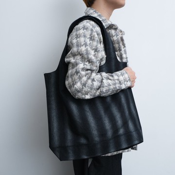 KAIKAI - Mirror Reflection - 漸變條紋牛仔V托特包