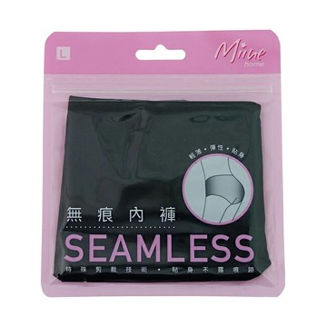 Miine 無痕中腰女內褲-黑色-L