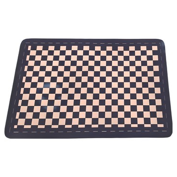 寢室安居 軟式科技絨吸水止滑地墊  60 x 40cm  棋盤米白