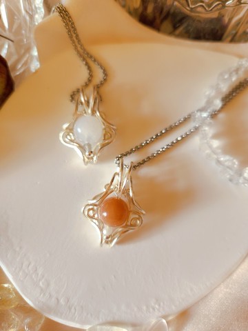 月光戀人【月亮效應】-守護愛情 金屬線編織 項鍊