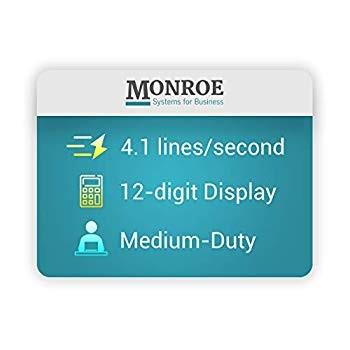 (1) Monroe 2020PlusX 12-Digit Medium-Duty Color Printing Calculator in