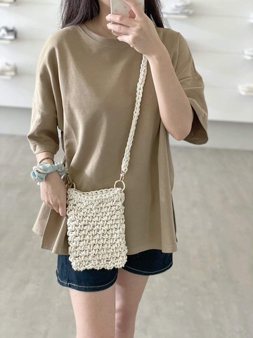 Diy 鉤織 手機隨身包【Crochet bag kit 】材料包