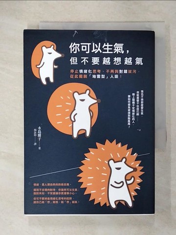 【書寶二手書T1／勵志_CSO】你可以生氣，但不要越想越氣：停止情緒化思考、不再與對錯拔河，從此擺脫「地雷型」人設！_水島廣子,  楊詠婷
