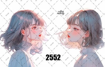 original sticker no.2552 人物貼紙 原創貼紙 原創人物貼紙 裝飾貼紙 cotton melody