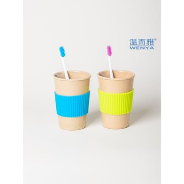 稻谷殼漱口杯家用杯子水杯成人抗菌防霉網紅純色無異味非塑料稻殼