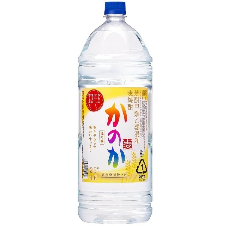 合同酒精 麦焼酎 麦盛り 25度 ペットボトル 焼酎甲類乙類混和 4L