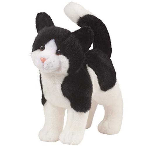 Plush Stuffed Animal: Black and White Cat by Douglas