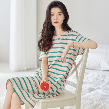 錯過捶心😫2026年新款夏季睡衣女純棉薄款短袖睡裙女生甜美可愛青年家居服裙X46V