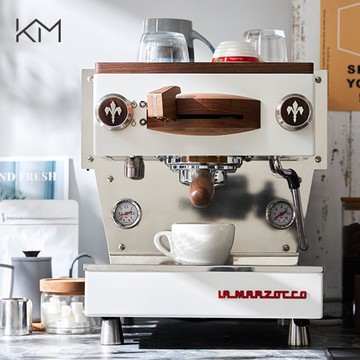 辣媽咖啡機手柄配件實木套件La Marzocco MINI金屬邊胡桃木12件套