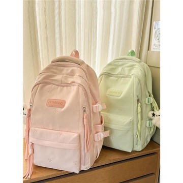 兒童書包女生小學生2025新款高顏值初中生高中大學生字母雙肩背包