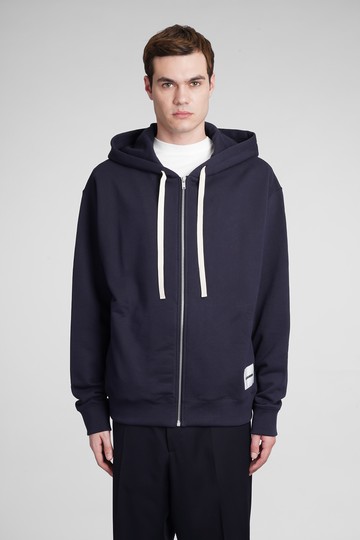 Jil Sander Sweatshirt In Blue Cotton
