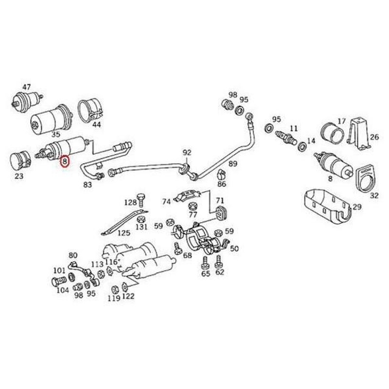 燃料ポンプ フューエルポンプ メルセデスベンツ