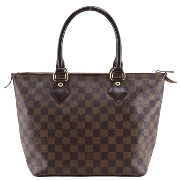 【日本直送】路易威登 LOUIS VUITTON Saleya PM 手提包 N51183 Damier Canvas 棋盤格帆布 棕色 VI3170 女性用【二手】
