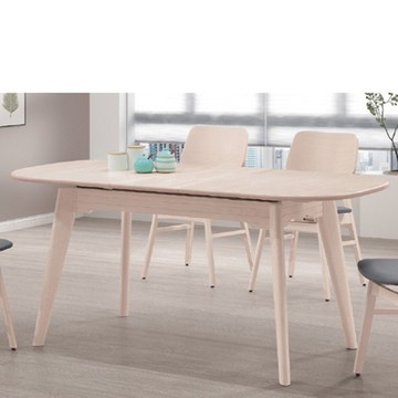 AS DESIGN 雅司家具-吉隆實木伸縮餐桌-130~163*80*76cm