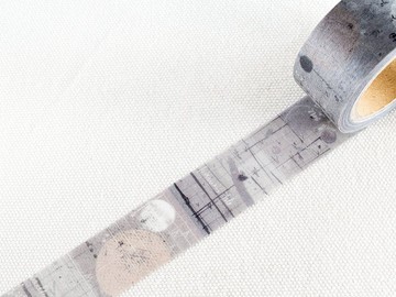 夏米花園 Chamilgarden 和紙膠帶 - 灰色 ( MTW-CH366 )