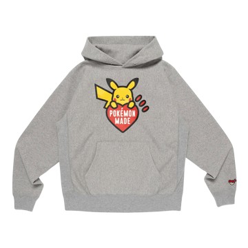 HUMAN MADE X POKEMON HEAVY WEIGHT HOODIE GRAY