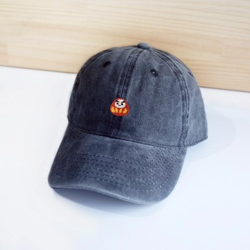 【Q-cute】帽子系列-達摩小子復古風棒球帽-加字