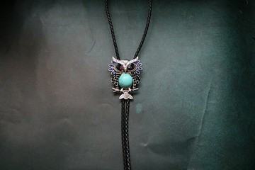 猫头鹰松石保罗领带西部牛仔领带领结