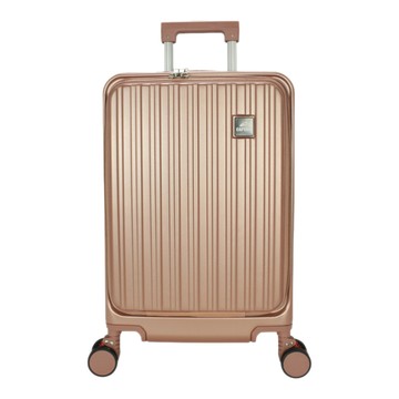 CAPTAIN 里昂前開式PC旅行中大型行李箱  玫瑰金  25吋