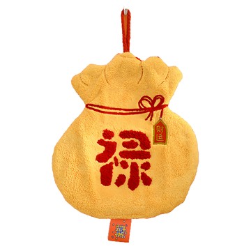 半島良品 福氣滿滿吸水擦手巾  福祿包 黃色 + 紅色  1個
