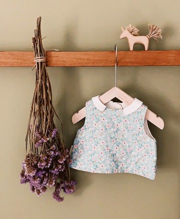 芬蘭花園 有機棉純手作背心(薄鋪棉)