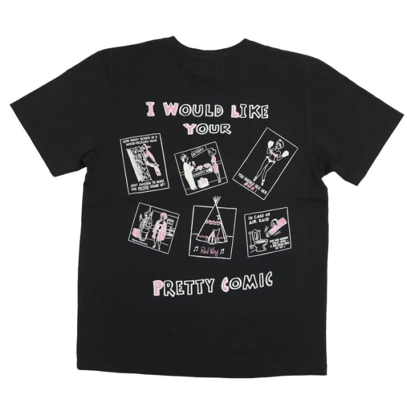 ウィアード Tシャツ 半袖 V ネック メンズ WEIRDO PRETTY COMIC - S/S