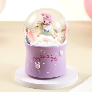 [限時20%回饋]My Melody 旋轉木馬 水晶球音樂盒