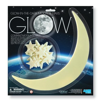 【香港4M】螢光月亮星星貼片 Glow Moon & Stars