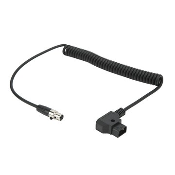 D TAP 公頭轉 4 針迷你 XLR 適配器電源盤繞電纜,用於 TVlogic 顯示器線 12V Mcen2 美容化妝