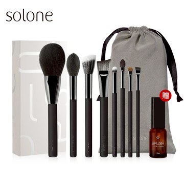 Solone 大藝術家玩色刷具入門必備8件組(贈 專屬訂製束口收納袋/絨布款+專屬速乾洗刷噴霧15ml)