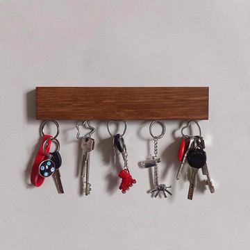 帶磁鐵的木牆鑰匙扣