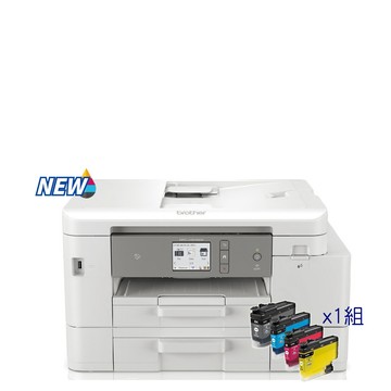 BROTHER MFC-J4540DW 威力印輕連供商用雙面網路雙紙匣傳真事務機+LC456XL高容量墨水組(一黑三彩)x1組