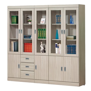 【MUNA 家居】P323型白梣木色6.6尺組合書櫃