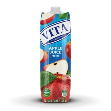 #悠西將# 歐洲 維塔 VITA 果汁 蘋果汁 鋁箔包 維塔蘋果汁 1L APPLE JUICE MERE 蘋果